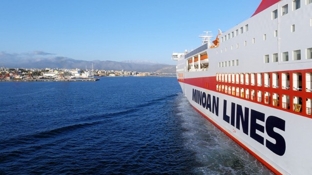 MINOAN LINES: Προσωρινή αλλαγή θέσης ελλιμενισμού πλοίων  FESTOS PALACE και KNOSSOS PALACE