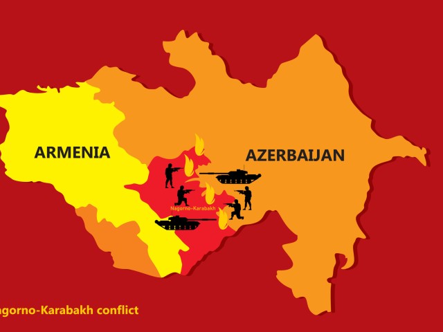 Nagorno-Karabakh conflict vector map