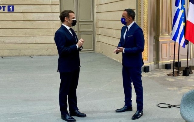 Μακρόν στην ΕΡΤ: Η Ελλάδα, όπως χθες, εμπνέει και σήμερα