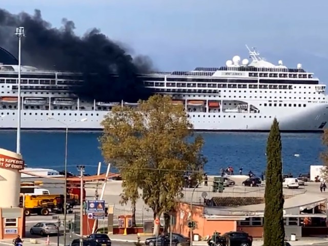 Κέρκυρα: Κατασβέσθηκε η φωτιά στο κρουαζιερόπλοιο MSC Lirica