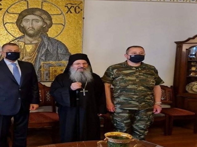 Επίσκεψη του υφυπουργού Εθνικής Άμυνας Αλκ. Στεφανή στο Άγιον Όρος