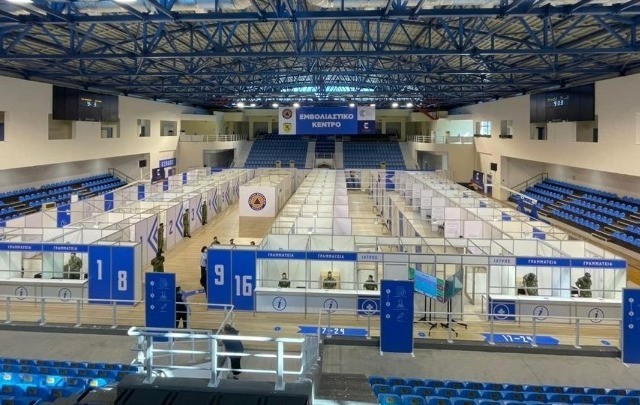 Σε λειτουργία από σήμερα το mega εμβολιαστικό κέντρο στη Ρόδο
