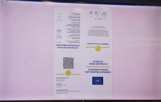 Σε ισχύ το ψηφιακό πιστοποιητικό κορονοϊού
