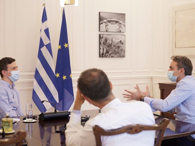 Συνάντηση Κυρ. Μητσοτάκη με τον ιδρυτή της πλατφόρμας Instashop