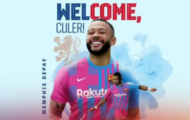 Ποδοσφαιριστής της Μπαρτσελόνα είναι  και επίσημα ο Μέμφις Ντεπάι,
