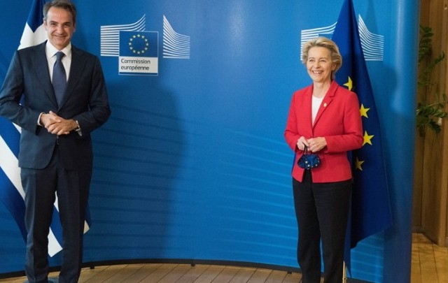 Συνάντηση Μητσοτάκη - Φον ντερ Λάιεν