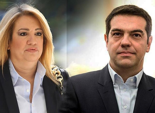 Ευθείες βολές κατά του πρωθυπουργού από Αλέξη Τσίπρα και Φώφη Γεννηματά