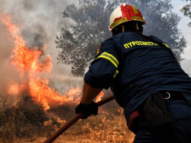 Πυρκαγιά στη Μεγαλόπολη Αρκαδίας - Σε ετοιμότητα καλούνται οι κάτοικοι