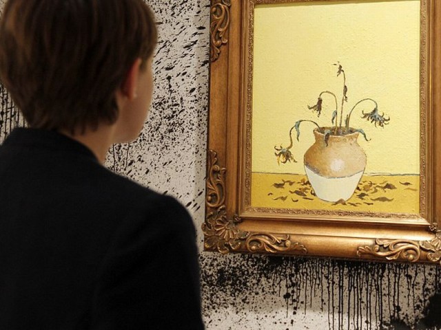 Βγαίνει στο σφυρί ο πίνακας «Sunflowers From Petrol Station» του Banksy