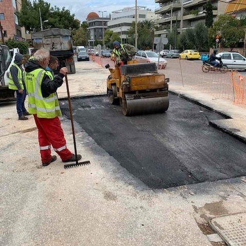 Αποκαταστάθηκε το πρόβλημα της οδού Παπανικολή στο Χαλάνδρι