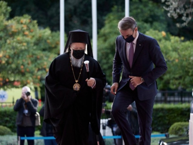 Συνάντηση Κυρ.Μητσοτάκη - Οικουμενικού Πατριάρχη Βαρθολομαίου