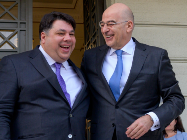 Συνάντηση Ν. Δένδια με τον νέο πρέσβη των ΗΠΑ στην Ελλάδα, Τζορτζ Τσούνη