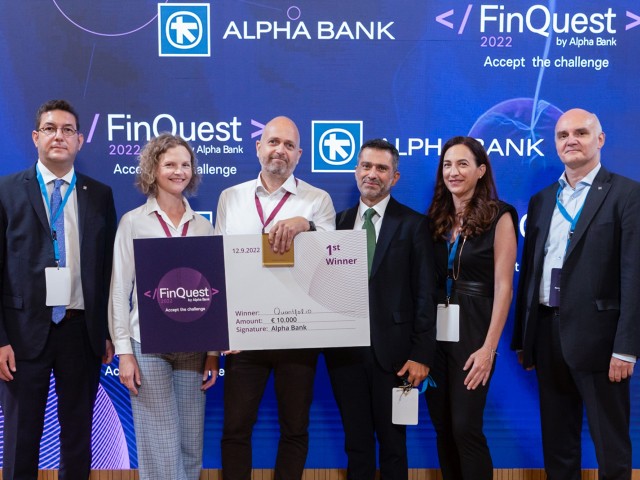 FinQuest by Alpha Bank 2022: Καινοτόμες λύσεις για τον τραπεζικό κλάδο στις θεματικές περιοχές ESG και Open Banking ανέδειξε ο 3ος διεθνής διαγωνισμός καινοτομίας