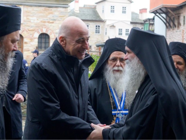 Ν. Δένδιας: Το ενδιαφέρον της κυβέρνησης για το Άγιο Όρος είναι μεγάλο και διαρκές