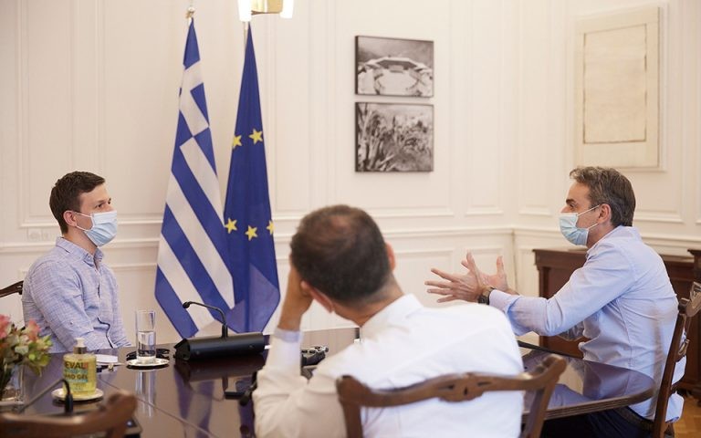 Συνάντηση Κυρ. Μητσοτάκη με τον ιδρυτή της πλατφόρμας Instashop