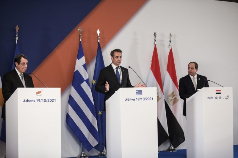 Αυστηρό μήνυμα προς την Τουρκία στην κοινή διακήρυξη των ηγετών Ελλάδας - Κύπρου - Αιγύπτου