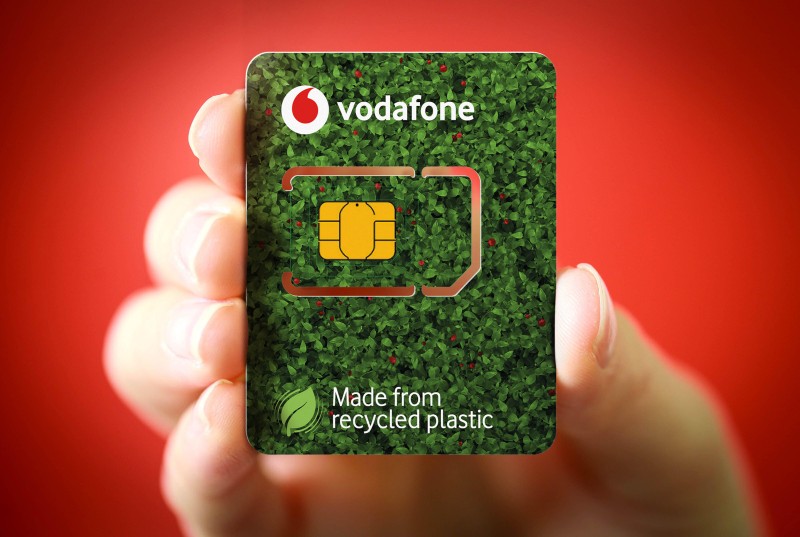 Vodafone: Νέες οικολογικές κάρτες SIM κατασκευασμένες από ανακυκλωμένο πλαστικό