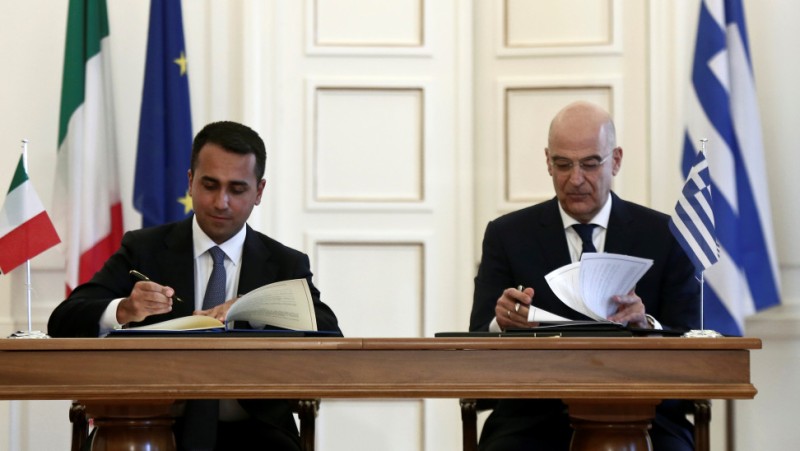 Επισημοποιήθηκε η συμφωνία Ελλάδας - Ιταλίας για την ΑΟΖ