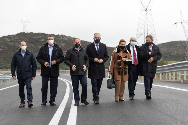 Intrakat: Παρέδωσ στην κυκλοφορία τα πρώτα 5 χιλιόμετρα του οδικού άξονα Θέρμης - Γαλάτιστας