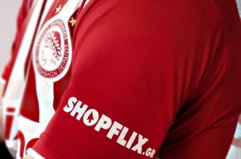 Shopflix.gr: Ο νέος χορηγός στη φανέλα του Ολυμπιακού