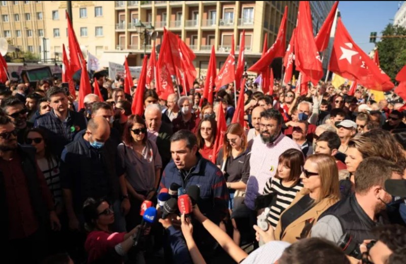 Τσίπρας για απεργία: Ηχηρή απάντηση της κοινωνίας στην ακρίβεια, την ανασφάλεια και τη διαφθορά