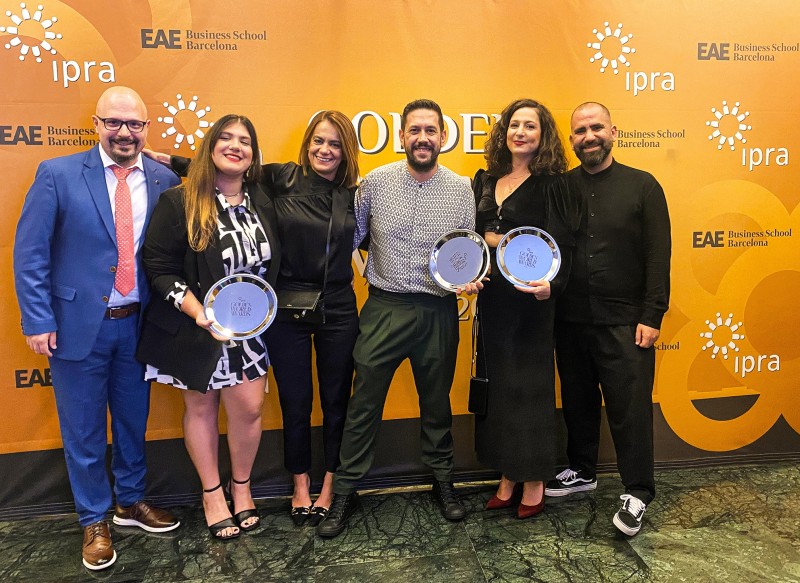Τρία IPRA GOLDEN AWARDS απονεμήθηκαν στην V+O από το διεθνή θεσμό IPRA Golden World Awards (GWA).