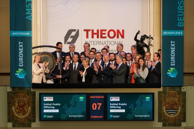 Η ΤΗΕΟΝ ΙΝΤΕRNATIONAL PLC εισήχθη στο Χρηματιστήριο Euronext του Άμστερνταμ με τελική τιμή 10 ευρώ ανά μετοχή